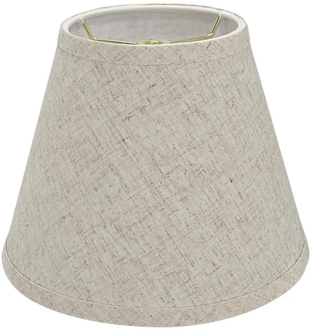 Main image of 32426 Transitional Hardback Empire Shape Spider Construction Lamp Shade in Flaxen, 9" wide (5" x 9" x 7")