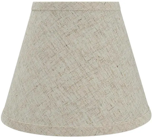 Alt view image 3 of 7 - 32426 Transitional Hardback Empire Shape Spider Construction Lamp Shade in Flaxen, 9" wide (5" x 9" x 7")