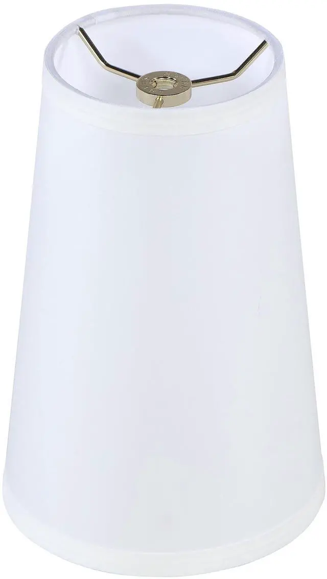 Main image of 32164 Transitional Hardback Empire Shape Spider Fitter Lamp Shade in Off White, 4-1/4" Top x 6" Bottom x 9" Slant