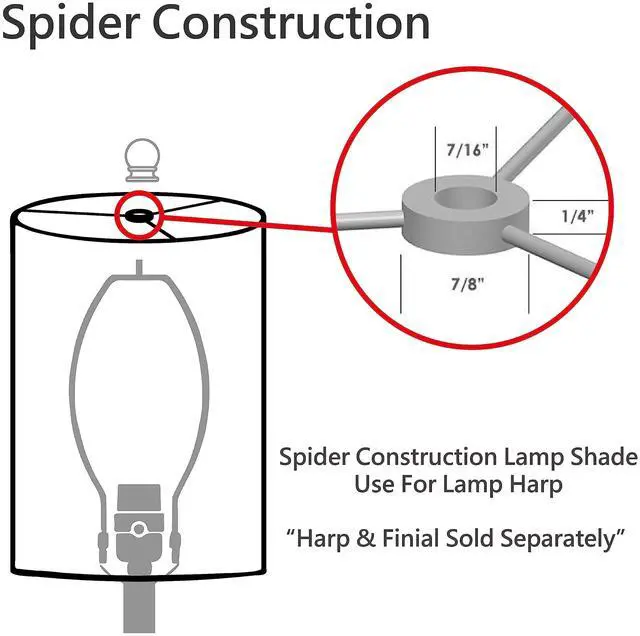 Alt view image 6 of 7 - 32993, Handwoven Empire Spider Lamp Shade, Natural Rattan, 13" Top x 16" Bottom x 11" Slant Height