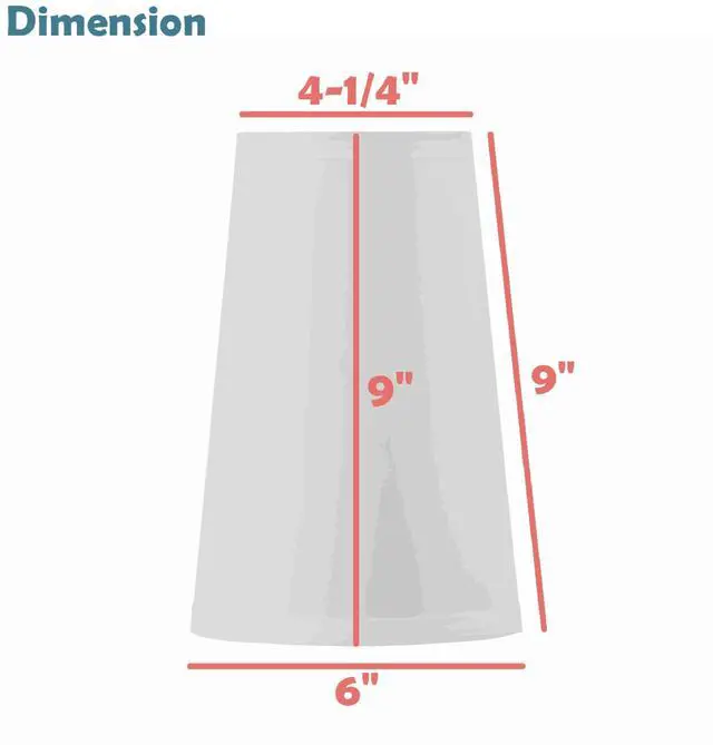 Alt view image 5 of 7 - 32164 Transitional Hardback Empire Shape Spider Fitter Lamp Shade in Off White, 4-1/4" Top x 6" Bottom x 9" Slant