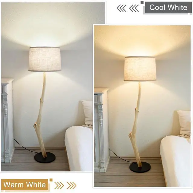 Alt view image 3 of 7 - Lampshades Set of 2, Drum Lampshades 11.6" Top x 12.6" Bottom x 9.8" High, Medium Lampshades (Spider Fitter), Beige Lampshades Natural Linen Hand Crafted, Easy Assembly Required