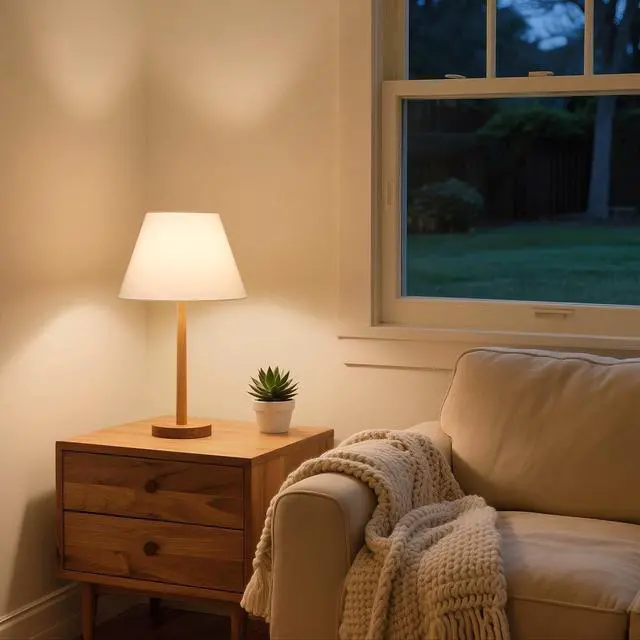 Alt view image 5 of 7 - Small Lamp Shades Set of 2, 5.5" Top x 10" Bottom x 6.6" High, Small White Lamp Shades for Table Lamps, Fabric Lampshade Replacement for Bedside Lamp, Wall Sconces, Spider, Clip on Adapters Included