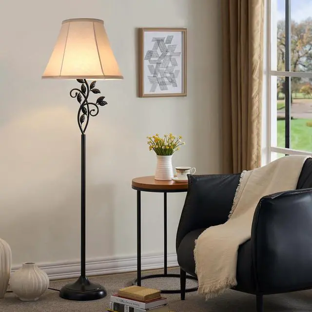 Alt view image 6 of 7 - KD Lamp Shades Set of 2, 6x12x8.5 inch Natural Linen Lamp Shades for Table Lamps Medium Lamp Shade for Table Lamp & Bedside Lamp No Assembly Required (White)