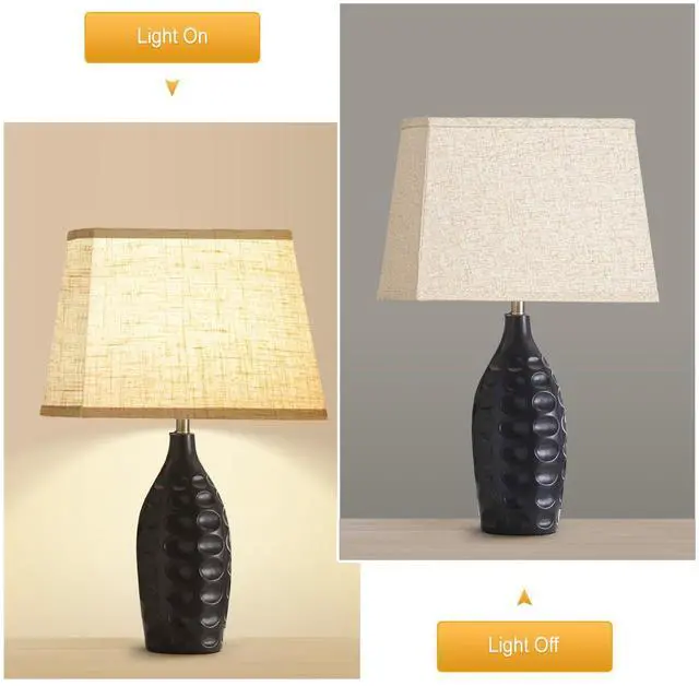 Alt view image 3 of 7 - Rectangular Lampshade, Large Beige Lamp Shade, (7 x 12.5) '' x (9 x 15) '' x 9.8 '', Includes 1 Shade Bracket, 2 Adapters, Suitable for Table Lamps and Floor Lamps, Easy Assembly