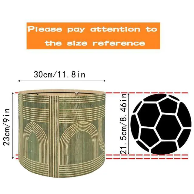Alt view image 5 of 7 - Rustic Bamboo Boho lamp Shade Decorative Geometric Green Figure 11.8x9Inch