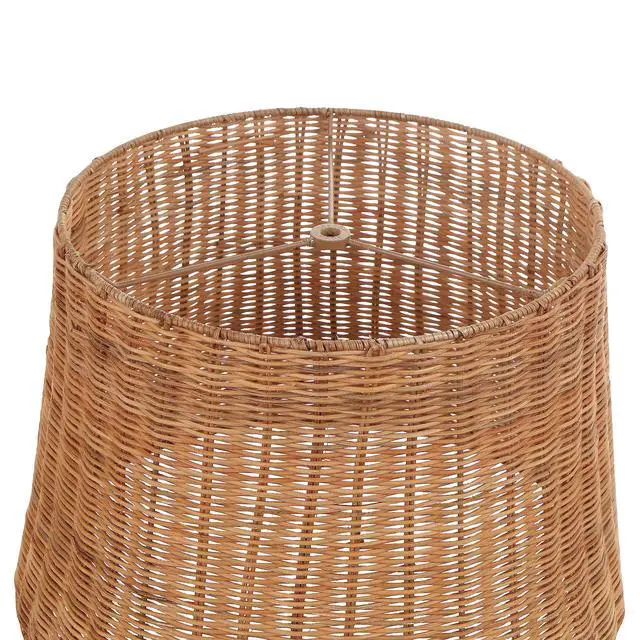 Alt view image 4 of 7 - 32993, Handwoven Empire Spider Lamp Shade, Natural Rattan, 13" Top x 16" Bottom x 11" Slant Height