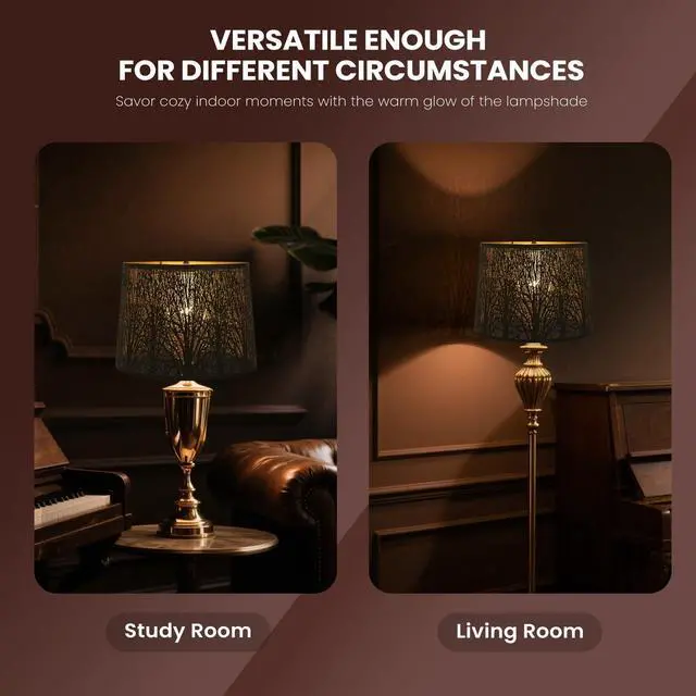 Alt view image 5 of 7 - Large Lamp Shade for Table Lamp and Floor Light, 12x14x10 inch