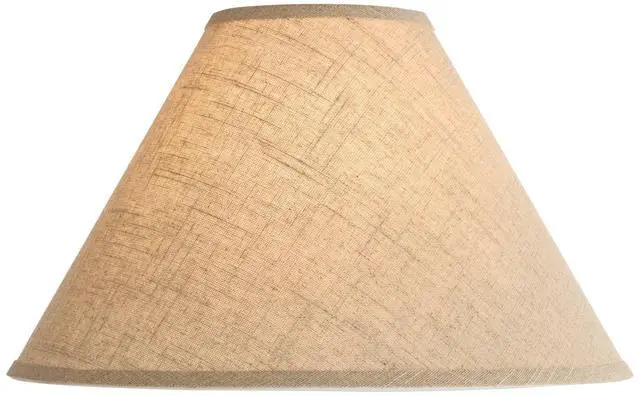 Alt view image 6 of 7 - Pre-Assembled Denni Fine Large Burlap Empire Shade 6x17x11.5 (Spider)