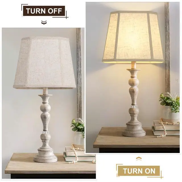 Alt view image 4 of 6 - Rectangle Lamp Shades Set of 2, 10.5" x 10"x 13" Medium Cut Corner Beige Lampshades Natural Linen Hand Crafted, Include 2 Pack Lamp Harps, Suitable for E26 Base and Saddle Base, Easy Assembly Required