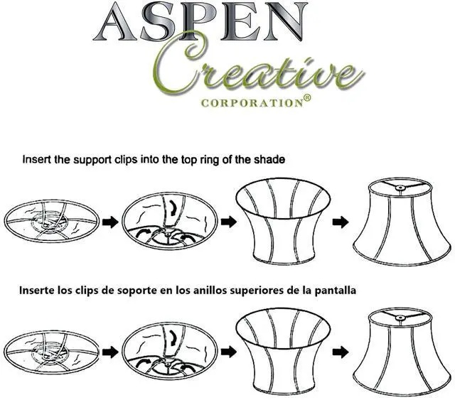 Alt view image 7 of 7 - 38001A Collapsible Traditional Handsewn Bell Shape Spider Construction Lamp Shade in Wheat, 9" Top x 18" Bottom x 13" Slant Height