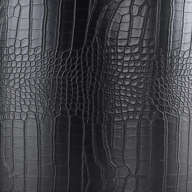 Alt view image 2 of 7 - Black Reptile Print Drum Lamp Shade 13"Top x 13"Bottom x 10"High(Spider) Medium Modern Lamp Shades for Table & Bedside Lamp - Top and Bottom Self Trim Lampshades Replacement