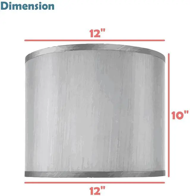 Alt view image 4 of 7 - 31097 Transitional Drum (Cylinder) Shaped Spider Construction Lamp Shade in Beige & Gold Printed, 12" Wide (12" x 12" x 10")