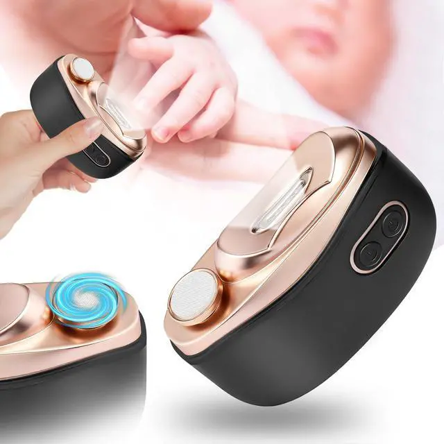 Main image of Electric Nail Clipper, 3 in1 Baby Nail Trimmer Electric, Smart Easy Nail Clipper with LED Light & Nail Clip for People Adults, Seniors, Women, Men and Kids (Black)