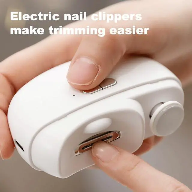 Alt view image 3 of 7 - Electric Nail Clippers, Electric fingernail and toenail Trimmer with polishing Function, Suitable for Women (Pink)