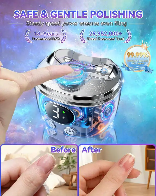 Alt view image 6 of 7 - 2026 Pro 6.0 Upgraded Electric Nail Clipper3-in-1 Multi-Purpose