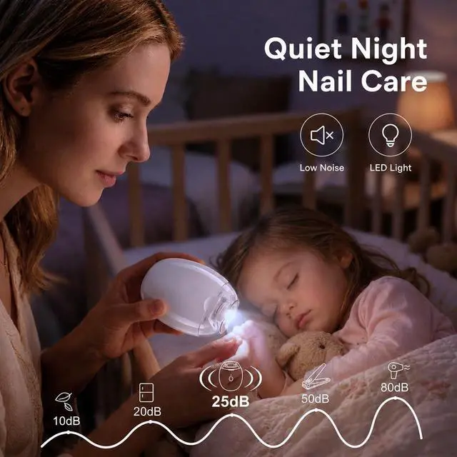 Alt view image 2 of 7 - Electric Nail Clipper, with LED Light and Nail Scraps Storage for Safe, Smooth and Mess-Free Nail Care, Electric Nail Clippers for Seniors and Everyday Personal Care, White