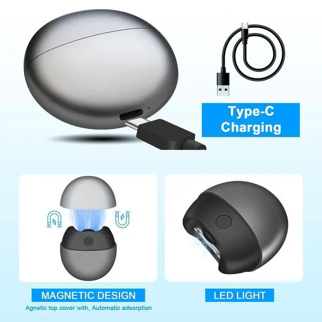 Alt view image 4 of 6 - Electric Automatic Nail Clipper with Light, 2-Speed Trimmer, USB Rechargeable, Nail Scraps Storage & Magnetic Cover, Safe for Babies, Kids, Seniors & Adults