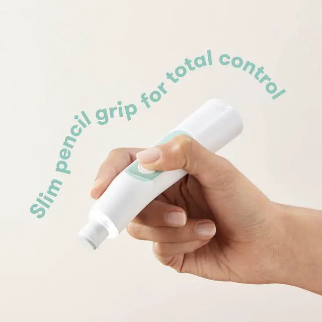 Alt view image 3 of 6 - Baby Electric Nail Buffer, Safe Baby Nail File & Trimmer Kit, White