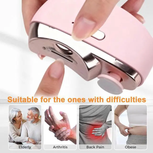Alt view image 2 of 7 - Electric Nail Clipper,Electric Nail Clippers for Seniors,2026 Upgraded 3 in 1 Electric Nail Trimmer,Baby and Adults,Polishing Clipper with LED Light,Suitable for Fingernail Toenails(Gray)