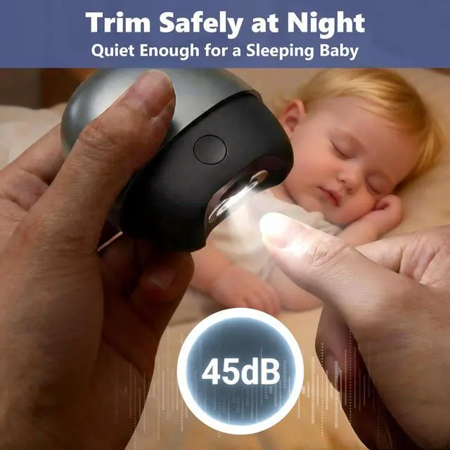 Alt view image 3 of 7 - Electric Nail Clippers for Seniors & Adults, 2-Speed Baby Auto Nail Trimmer