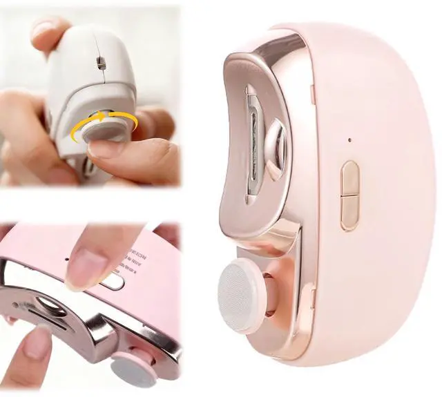 Main image of Electric Nail Clipper for Seniors & Adults, 2 in 1 Baby Auto Nail Trimmer