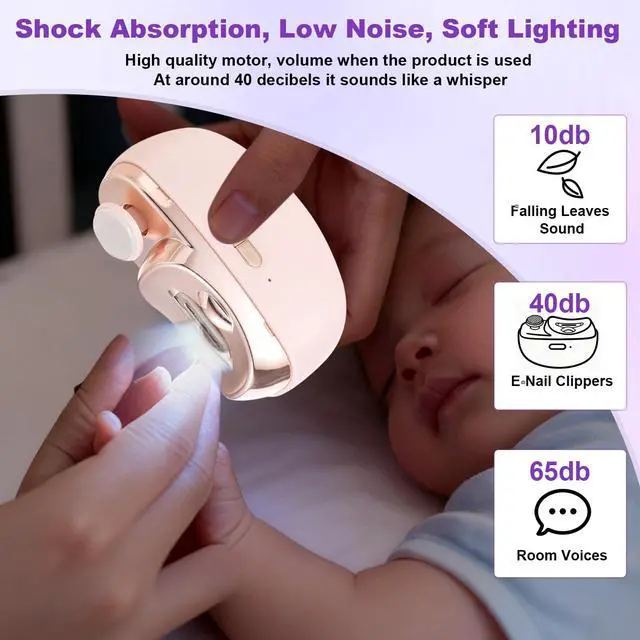 Alt view image 3 of 7 - Electric Nail Clipper for Seniors & Adults, 2 in 1 Baby Auto Nail Trimmer