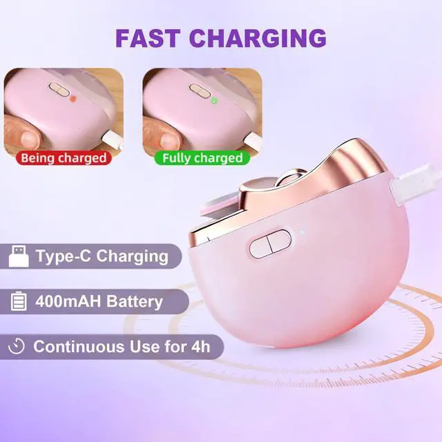 Alt view image 5 of 7 - Electric Nail Clipper for Seniors & Adults, 2 in 1 Baby Auto Nail Trimmer
