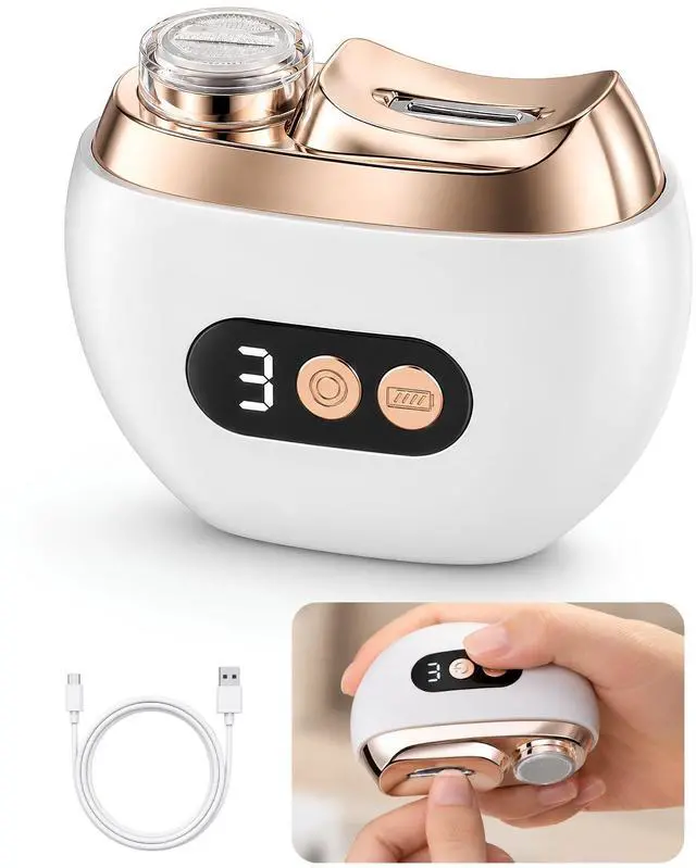 Main image of Electric Nail Clipper with LED Light & Nail Scrap Storage USB Rechargeable for Seniors Adults