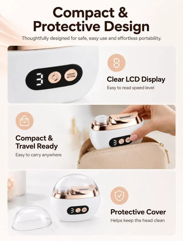 Alt view image 4 of 7 - Electric Nail Clipper with LED Light & Nail Scrap Storage USB Rechargeable for Seniors Adults