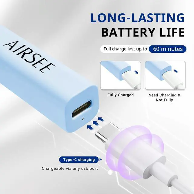Alt view image 5 of 7 - Mini Portable Handheld UV Light for Gel Nails, Home & Travel,Blue