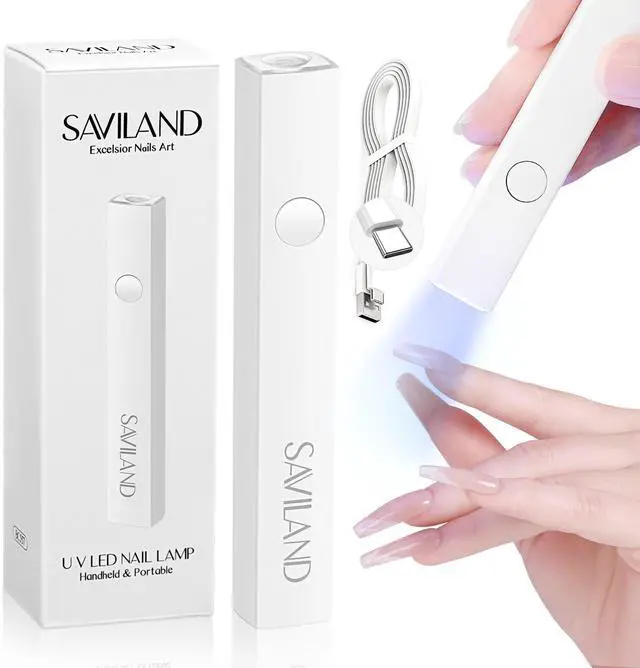 Main image of HandHeld U V Light for Nail Portable Rechargeable Nail Lamp White