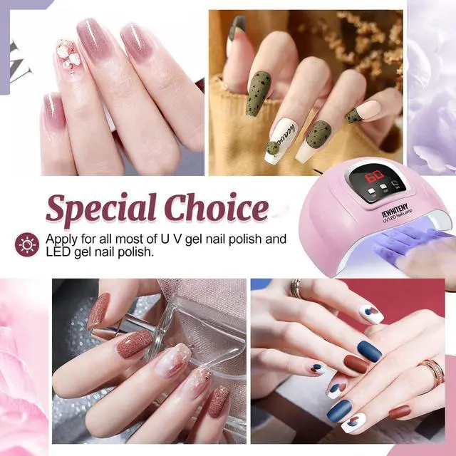 Alt view image 7 of 7 - UV LED Nail Lamp 54W, Professional Nail Dryer Gel Polish Light, UV Light with 3 Timer Setting, Curing Gel LED Dryer, Art Tools with Automatic Sensor, LCD Display