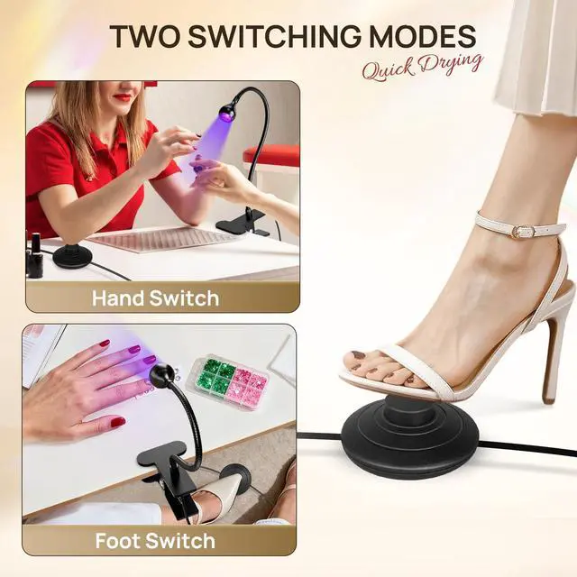 Alt view image 2 of 7 - UV LED Nail Lamp, Quick Drying UV Light for Gel Nails