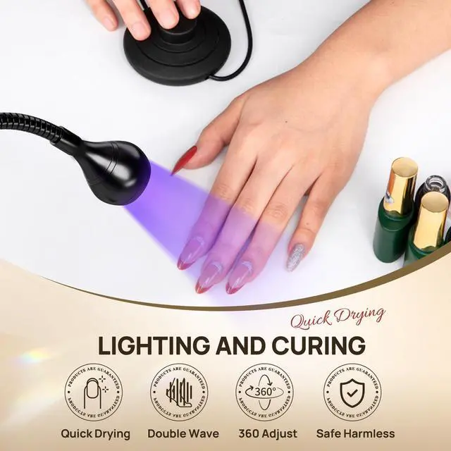 Alt view image 3 of 7 - UV LED Nail Lamp, Quick Drying UV Light for Gel Nails