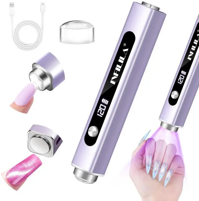 Main image of Handheld UV Light for Gel Nails,3in1 Flash Cure UV Nail Lamp