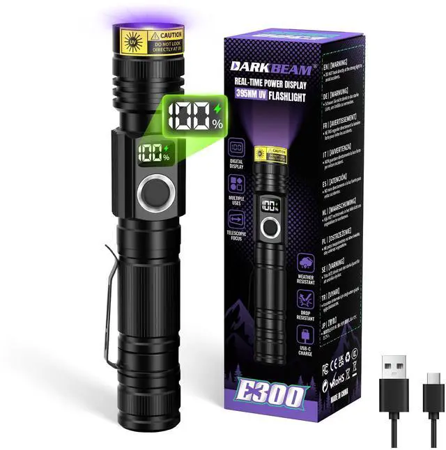 Main image of Flashlight UV Black Light 395nm Super Bright LED Ultraviolet Light