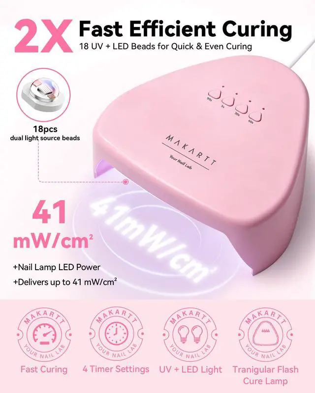 Alt view image 4 of 7 - Compact Travel UV Nail Lamp for Gel Nail Polish, Pulg-in Nail Dryer