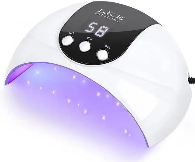 Main image of 54W UV LED Nail Lamp, 3 Timers Fast Curing with Smart Sensor