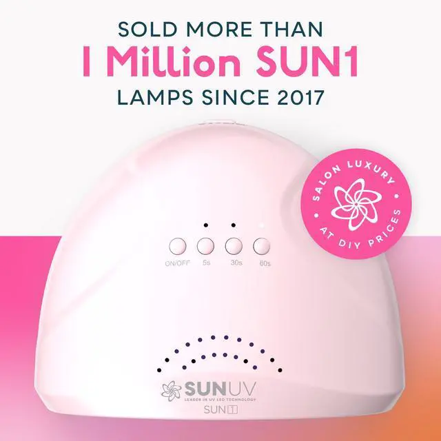 Alt view image 2 of 7 - UV Light for Gel Nails, Professional UV LED Nail Lamp SUNONE Pink