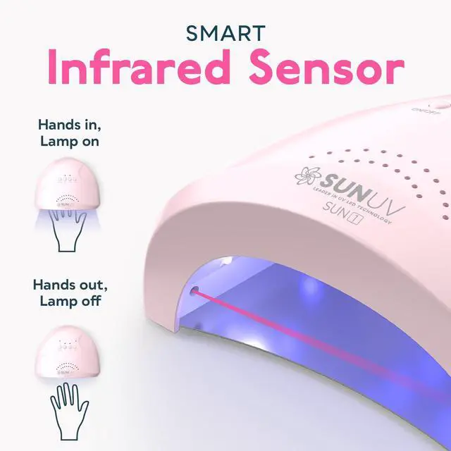 Alt view image 4 of 7 - UV Light for Gel Nails, Professional UV LED Nail Lamp SUNONE Pink