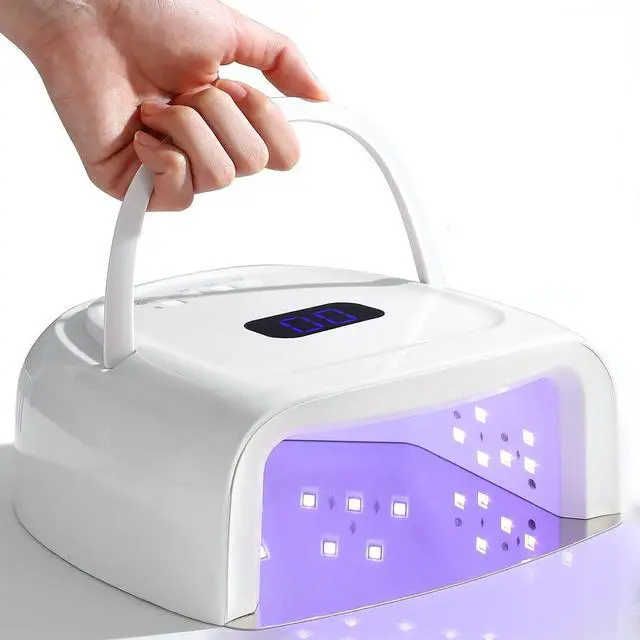 Main image of 60W Rechargeable UV LED Nail Lamp, Faster Wireless Nail Dryer Gel Light