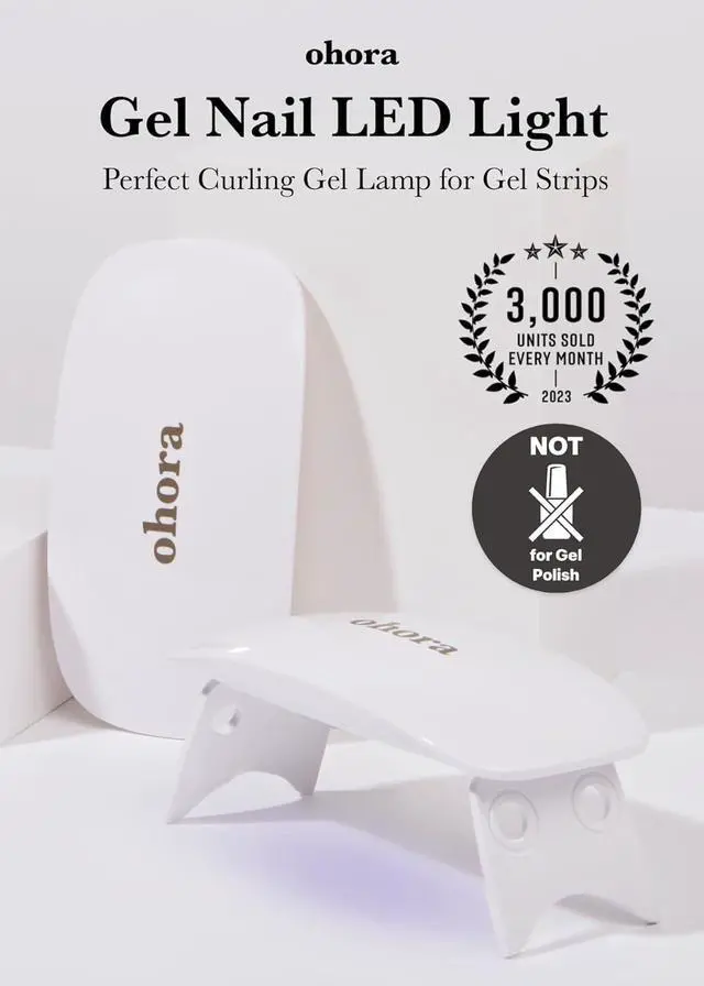 Alt view image 2 of 6 - Care LED Lamp for Semi Cured Gel Nail Strips - 6W Max, 2 Timers (45s / 60s), Portable Lamp for Curing Gel Nail Art, For Gel Stickers and Strips Only