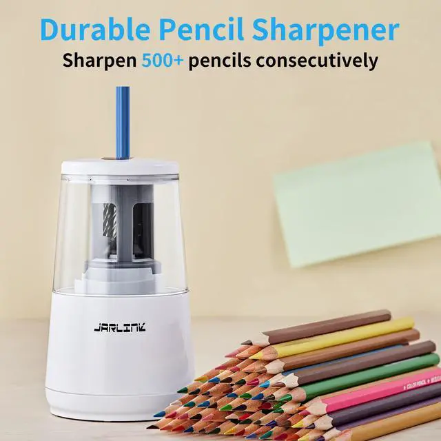Alt view image 6 of 7 - Electric Pencil Sharpener, Heavy Duty Helical Blade, Auto Stop