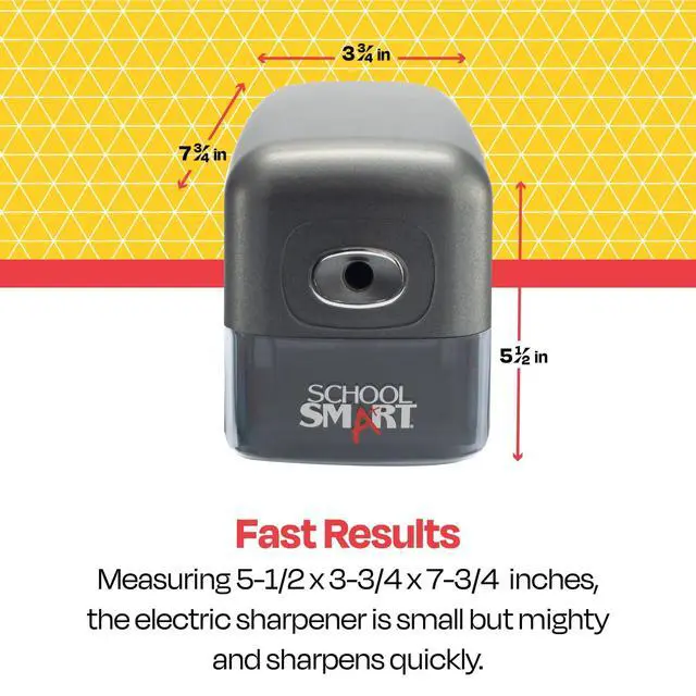Alt view image 3 of 7 - Electric Pencil Sharpener, 5-1/2 x 3-3/4 x 7-3/4 Inches