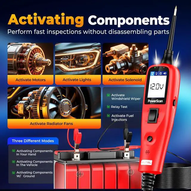Alt view image 6 of 7 - PowerScan PS100 Circuit Tester 2.0, 12-24V Power Circuit Probe Tool