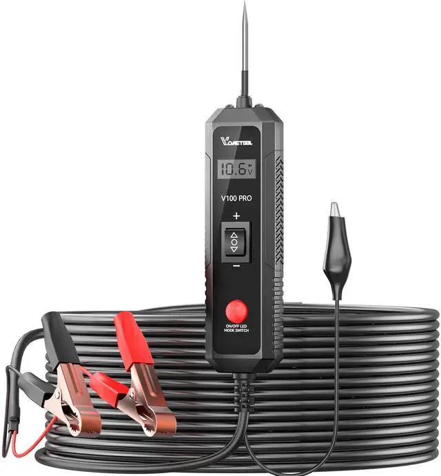 Main image of V100 PRO Power Circuit Probe Tester, 6V-30V DC Multifunctional Car Test Light Automotive with Component Activation, Voltage, Continuity Test, Overload Protection for Car SUV RV Motorcycle