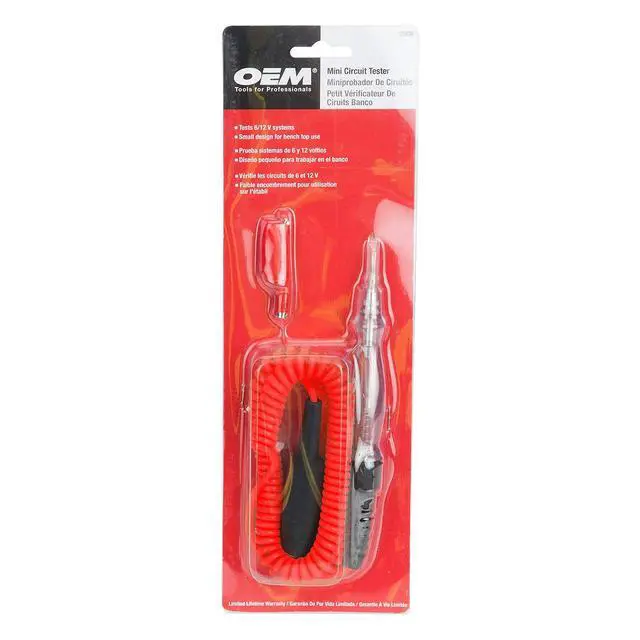 Alt view image 4 of 4 - 25936 Mini Circuit Tester for 6 Volt and 12 Volt Systems, Open Circuit Finder, Ground Testing Tool, Includes Automotive Probe and Bright Light Bulb