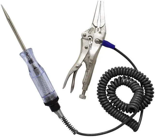 Main image of 7762 Circuit Tester Light w/Locking Pliers Ground That Won't Rip Off