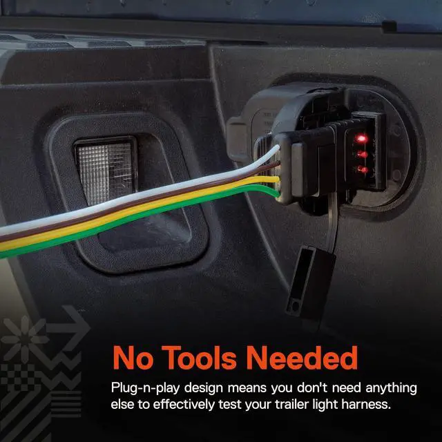 Alt view image 5 of 7 - True MODS 4-Way Flat Trailer Light Tester 4-Pin Wiring Circuit Test